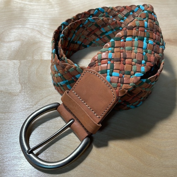 Fossil Accessories - Fossil Multi Weave Genuine Leather Belt - Brown